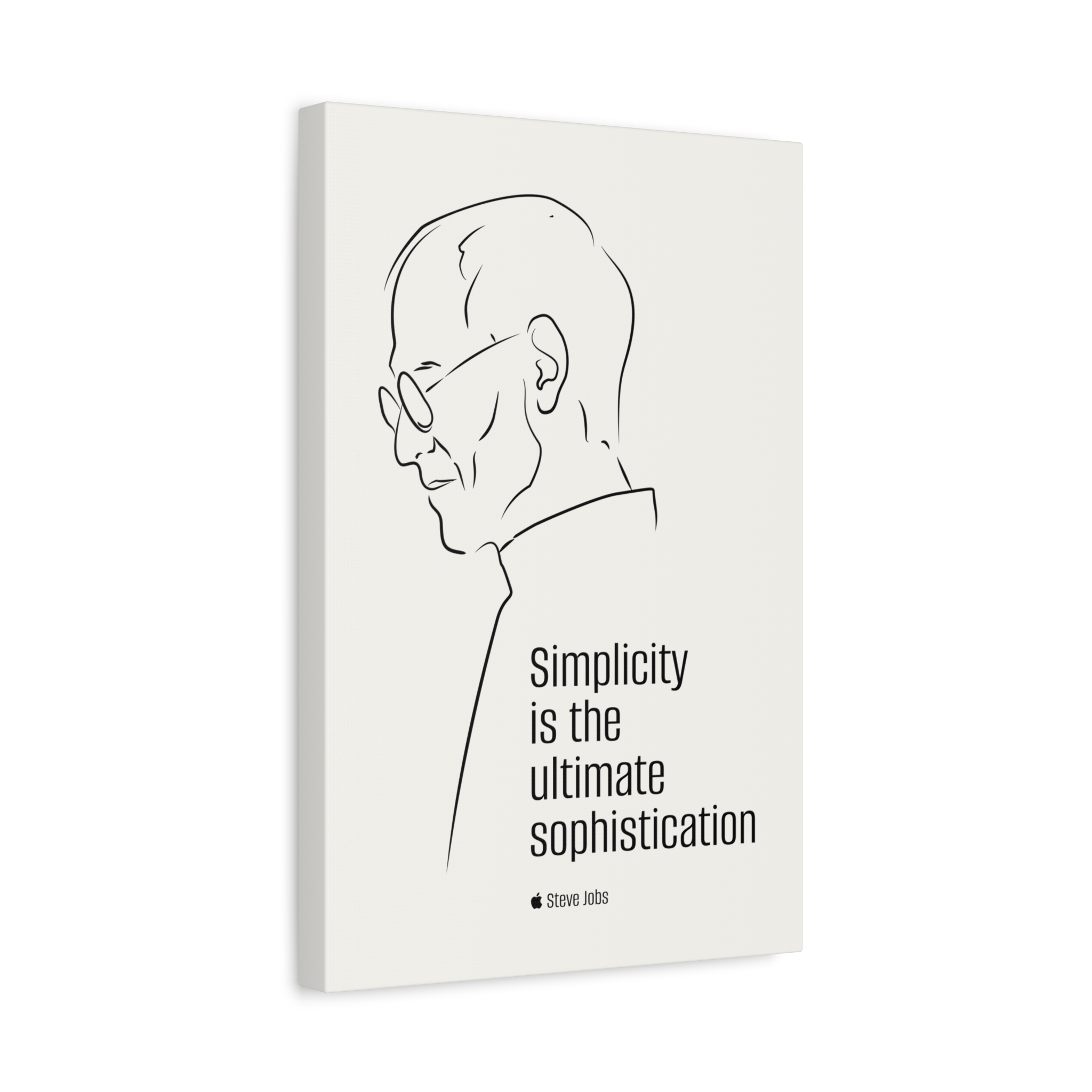 Steve Jobs Quote Canvas Print — “Simplicity is the ultimate sophistication” Matte Stretched Wall Art - Image 18