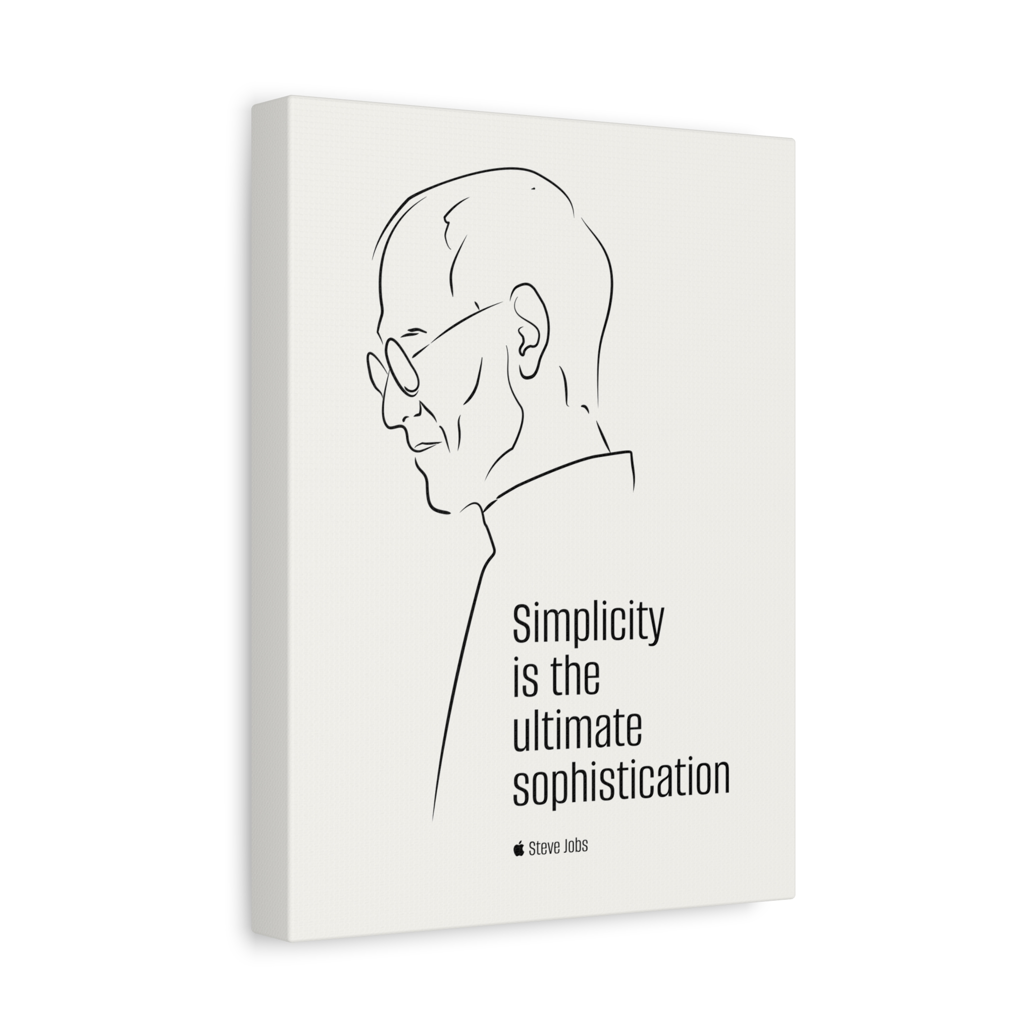 Steve Jobs Quote Canvas Print — “Simplicity is the ultimate sophistication” Matte Stretched Wall Art - Image 10