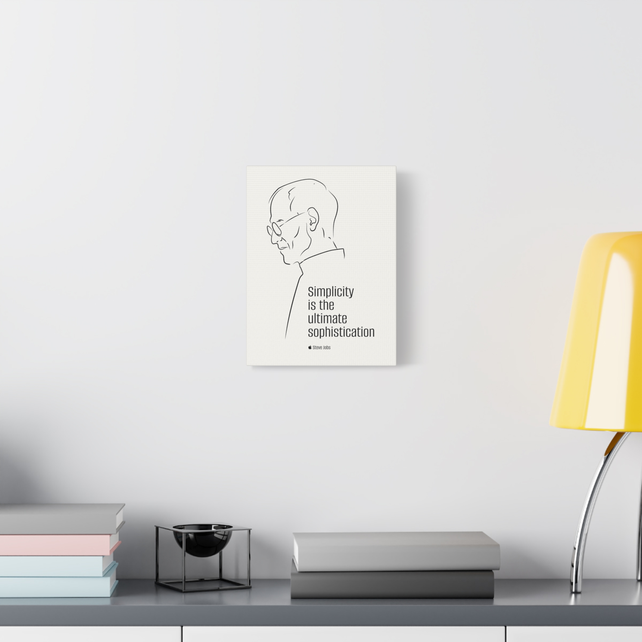Steve Jobs Quote Canvas Print — “Simplicity is the ultimate sophistication” Matte Stretched Wall Art - Image 11