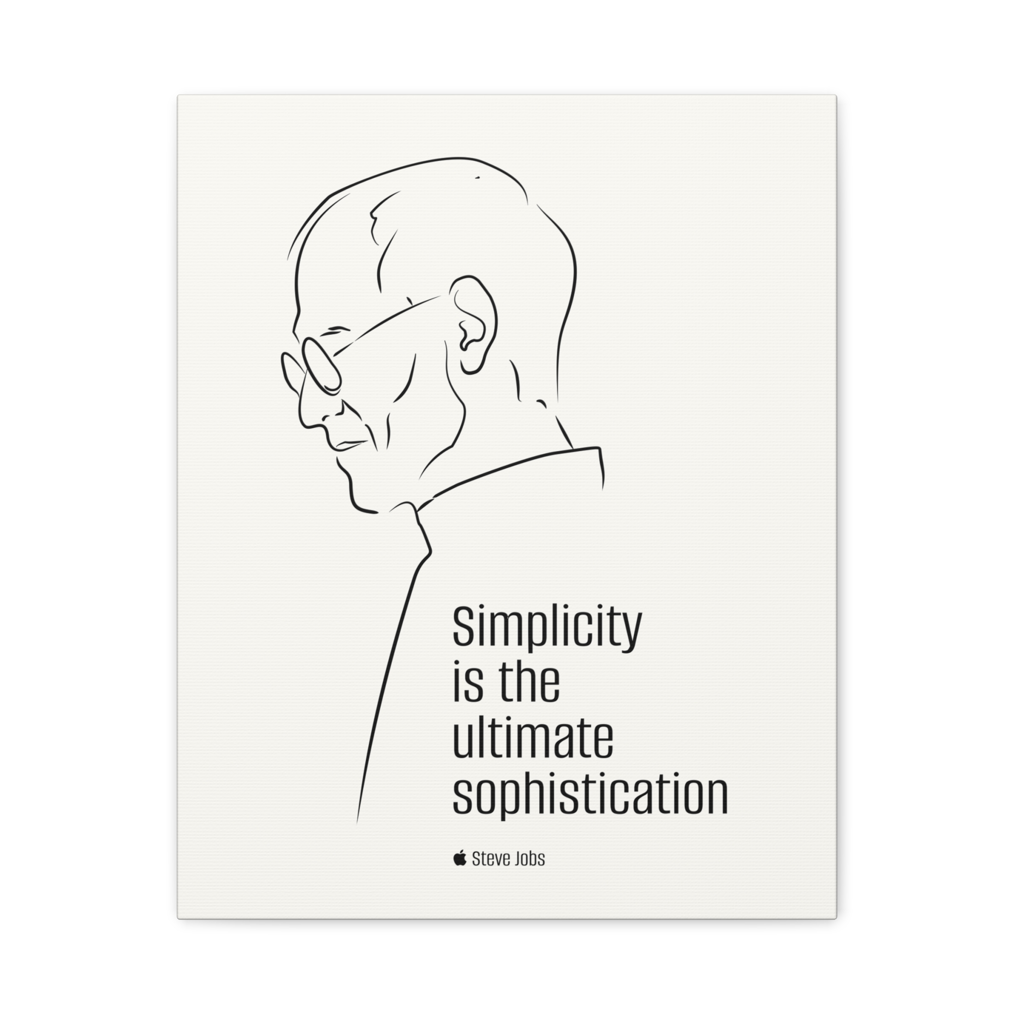 Steve Jobs Quote Canvas Print — “Simplicity is the ultimate sophistication” Matte Stretched Wall Art - Image 21