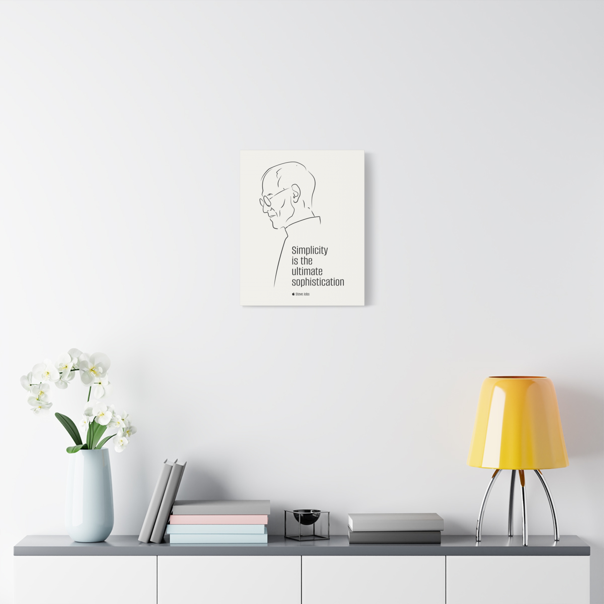 Steve Jobs Quote Canvas Print — “Simplicity is the ultimate sophistication” Matte Stretched Wall Art - Image 23