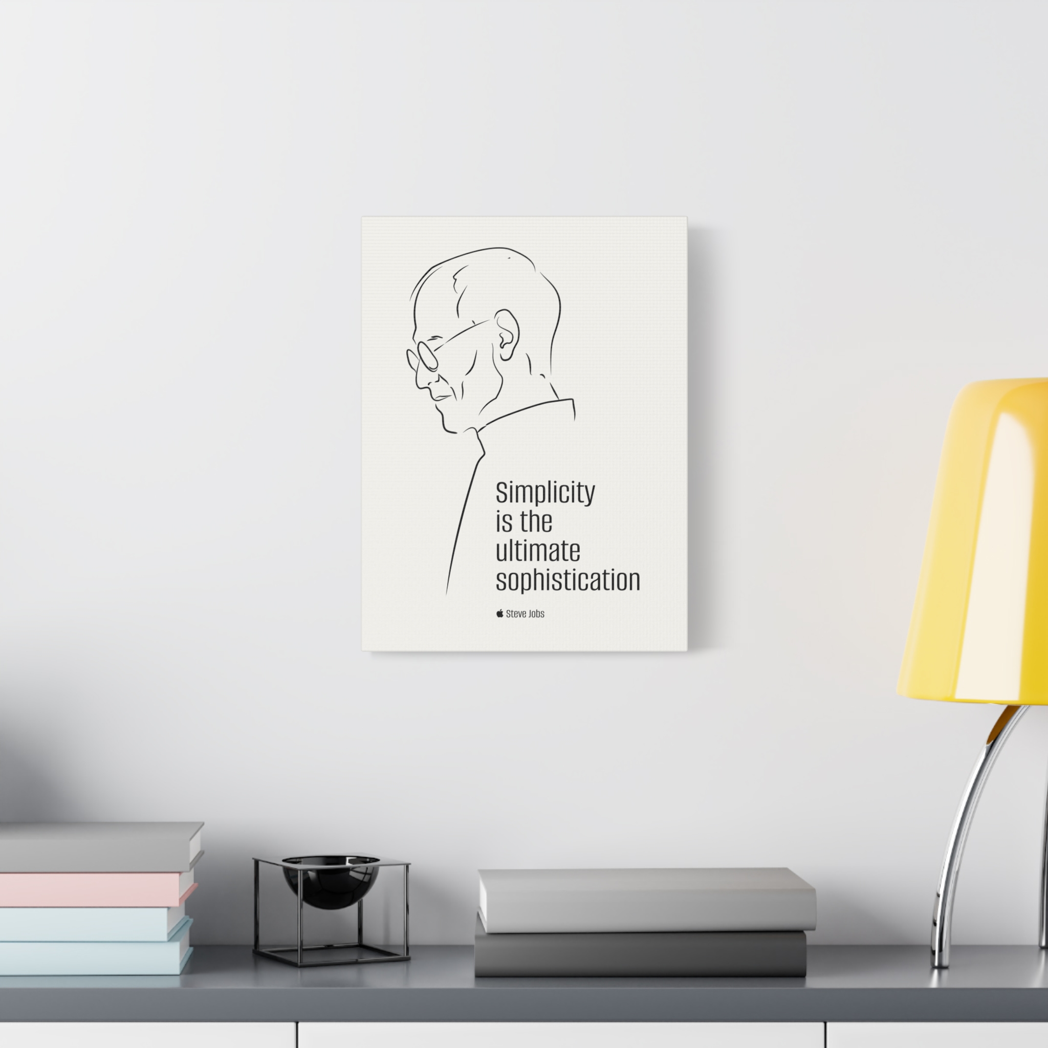 Steve Jobs Quote Canvas Print — “Simplicity is the ultimate sophistication” Matte Stretched Wall Art - Image 15