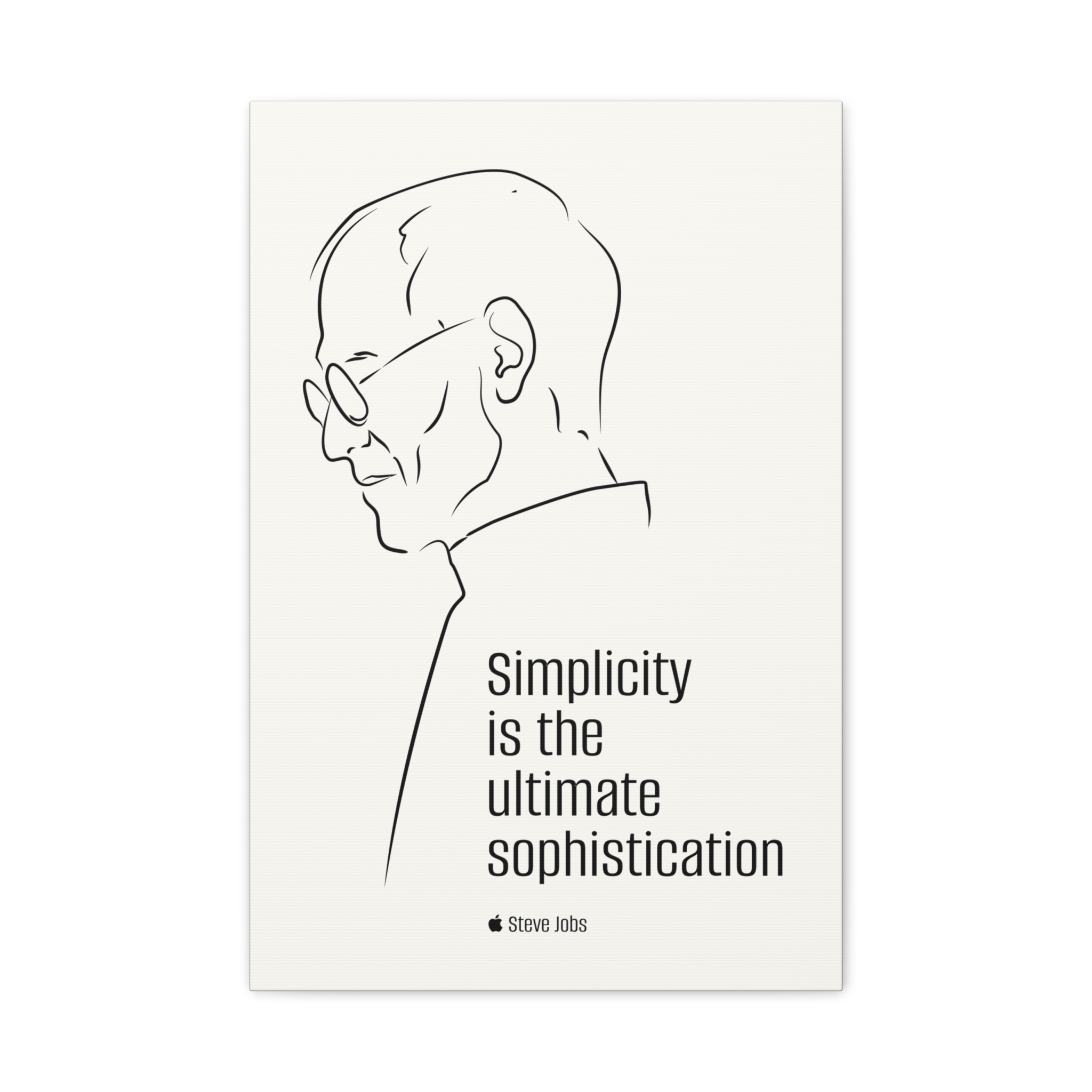 Steve Jobs Quote Canvas Print — “Simplicity is the ultimate sophistication” Matte Stretched Wall Art - Image 25