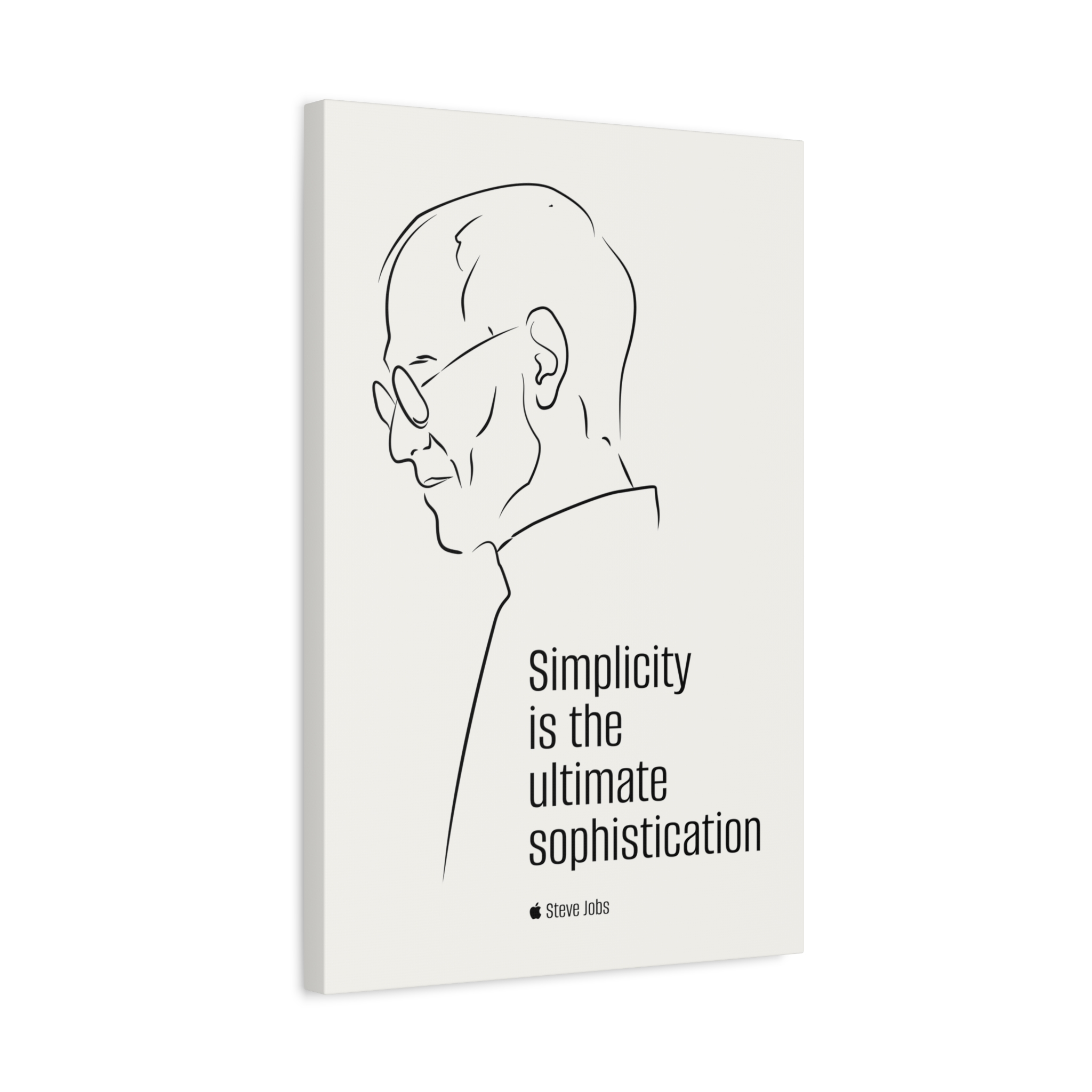 Steve Jobs Quote Canvas Print — “Simplicity is the ultimate sophistication” Matte Stretched Wall Art - Image 26