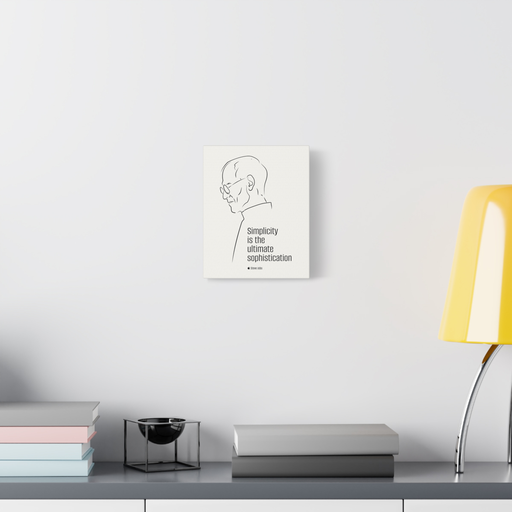 Steve Jobs Quote Canvas Print — “Simplicity is the ultimate sophistication” Matte Stretched Wall Art - Image 7