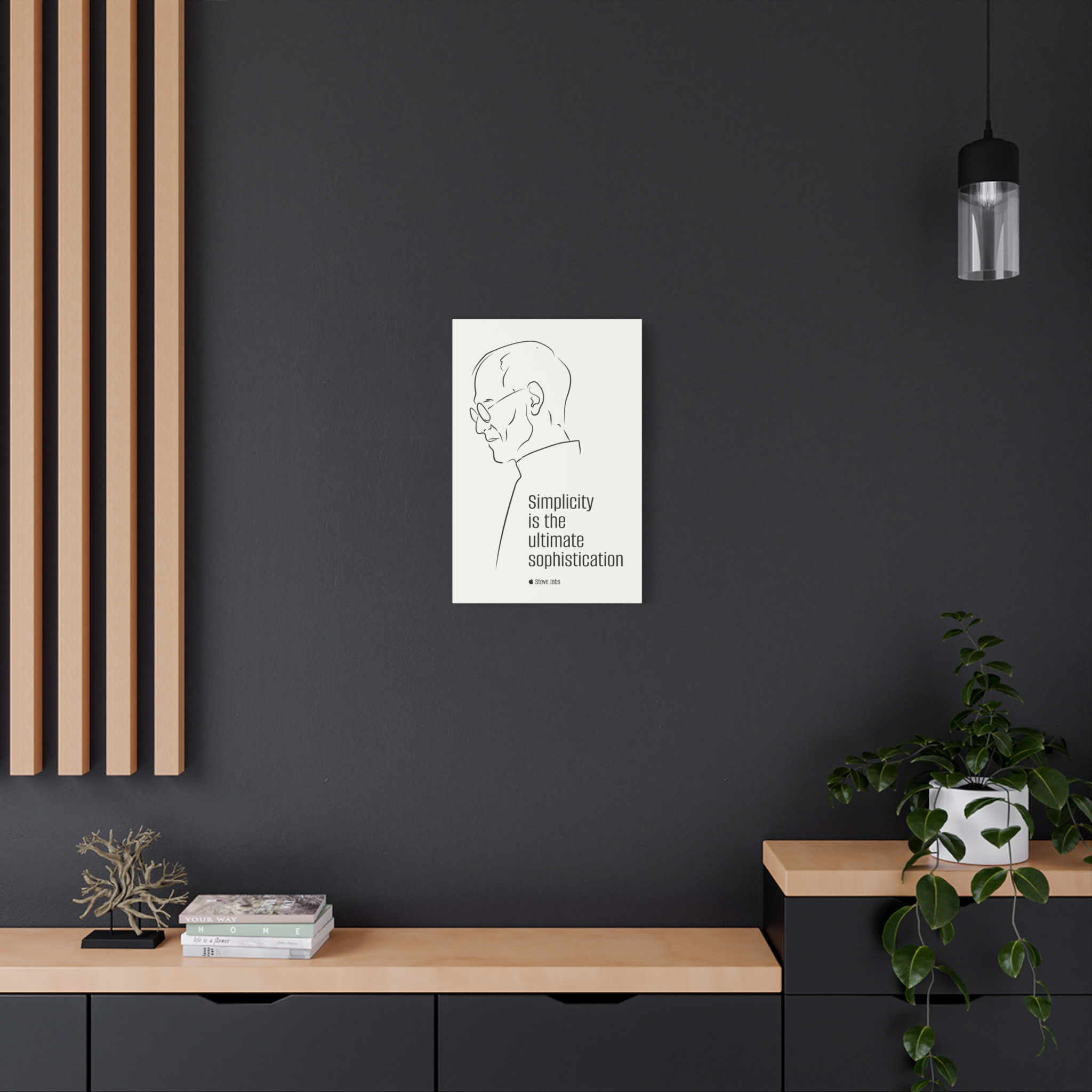 Steve Jobs Quote Canvas Print — “Simplicity is the ultimate sophistication” Matte Stretched Wall Art - Image 28