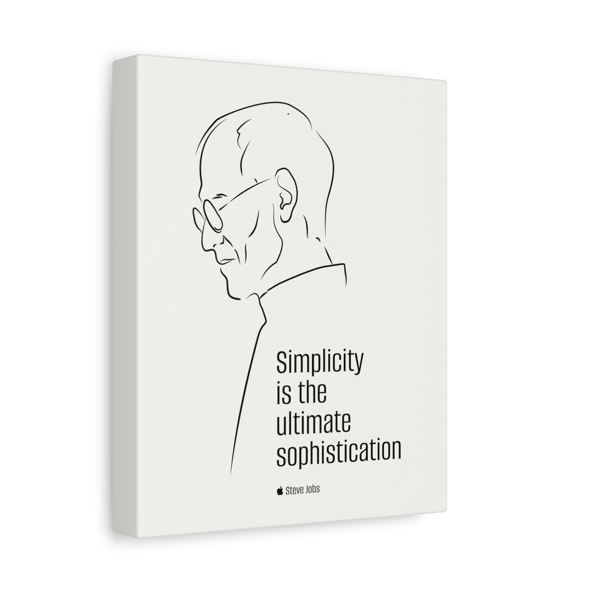 Steve Jobs Quote Canvas Print — “Simplicity is the ultimate sophistication” Matte Stretched Wall Art - Image 6