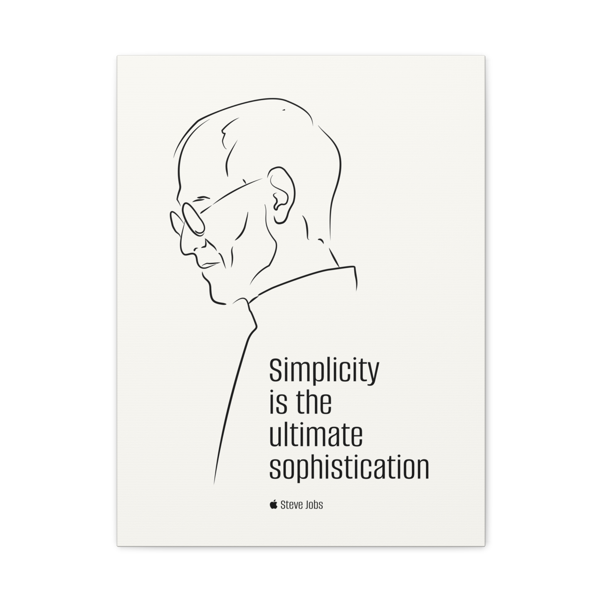Steve Jobs Quote Canvas Print — “Simplicity is the ultimate sophistication” Matte Stretched Wall Art - Image 29