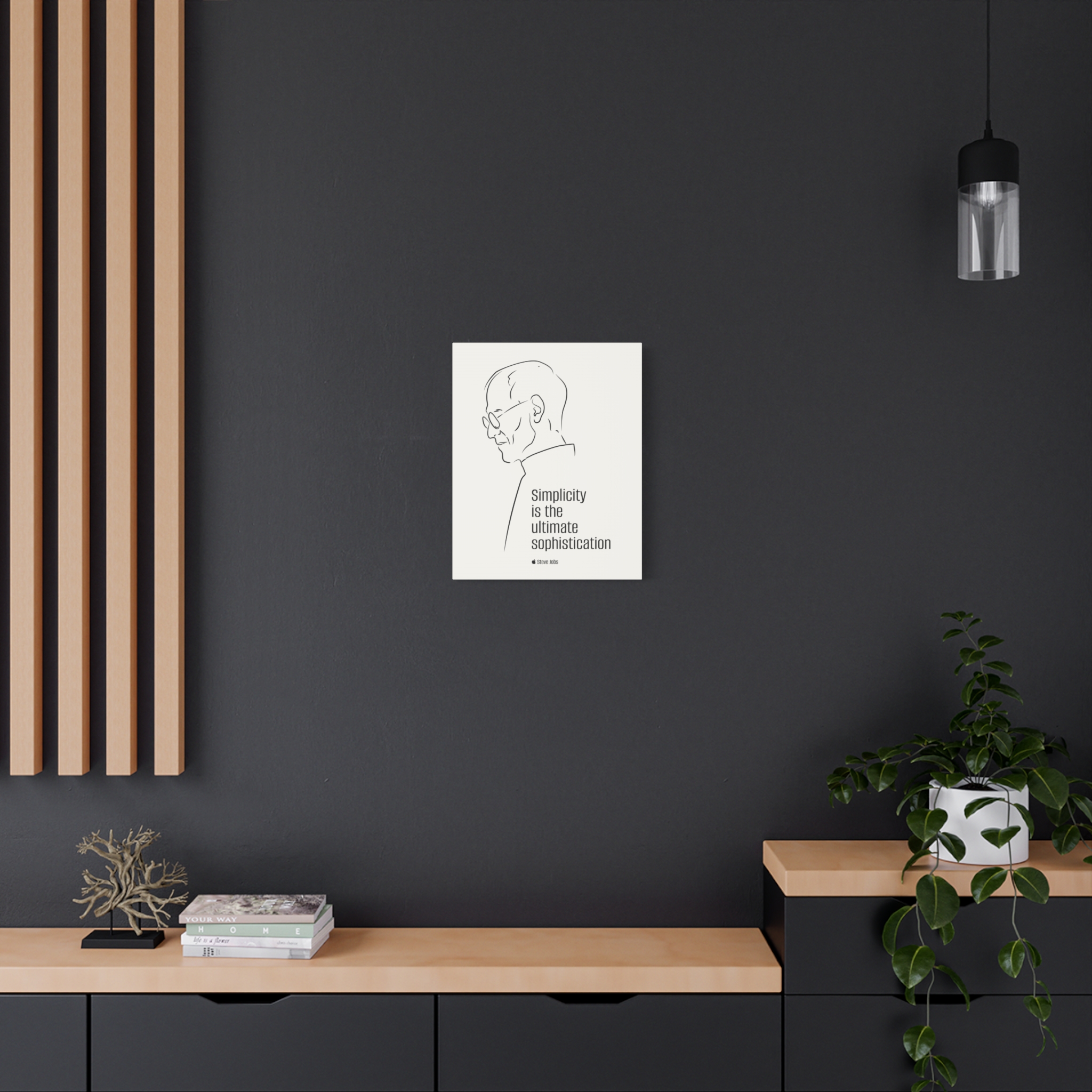Steve Jobs Quote Canvas Print — “Simplicity is the ultimate sophistication” Matte Stretched Wall Art - Image 24