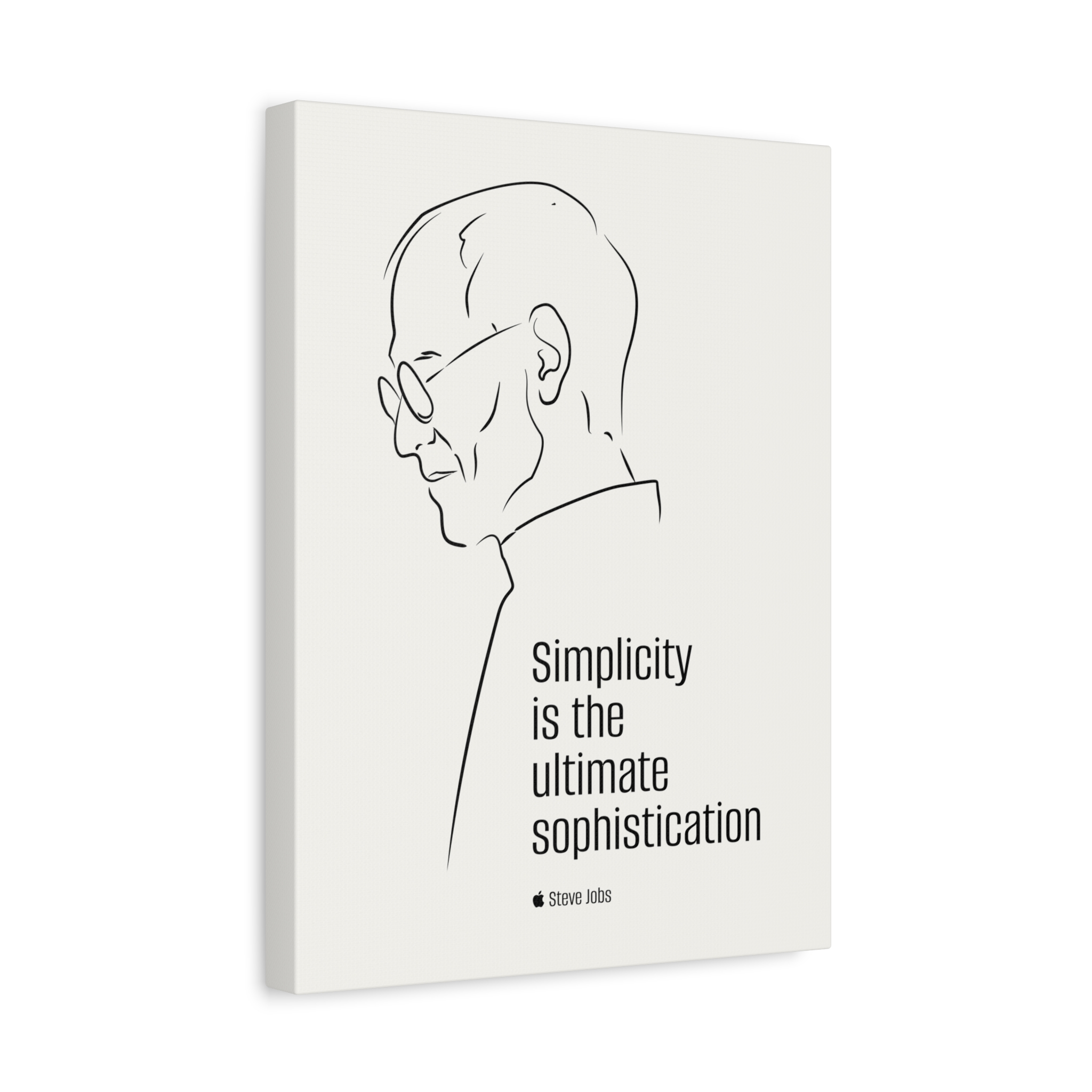 Steve Jobs Quote Canvas Print — “Simplicity is the ultimate sophistication” Matte Stretched Wall Art - Image 14