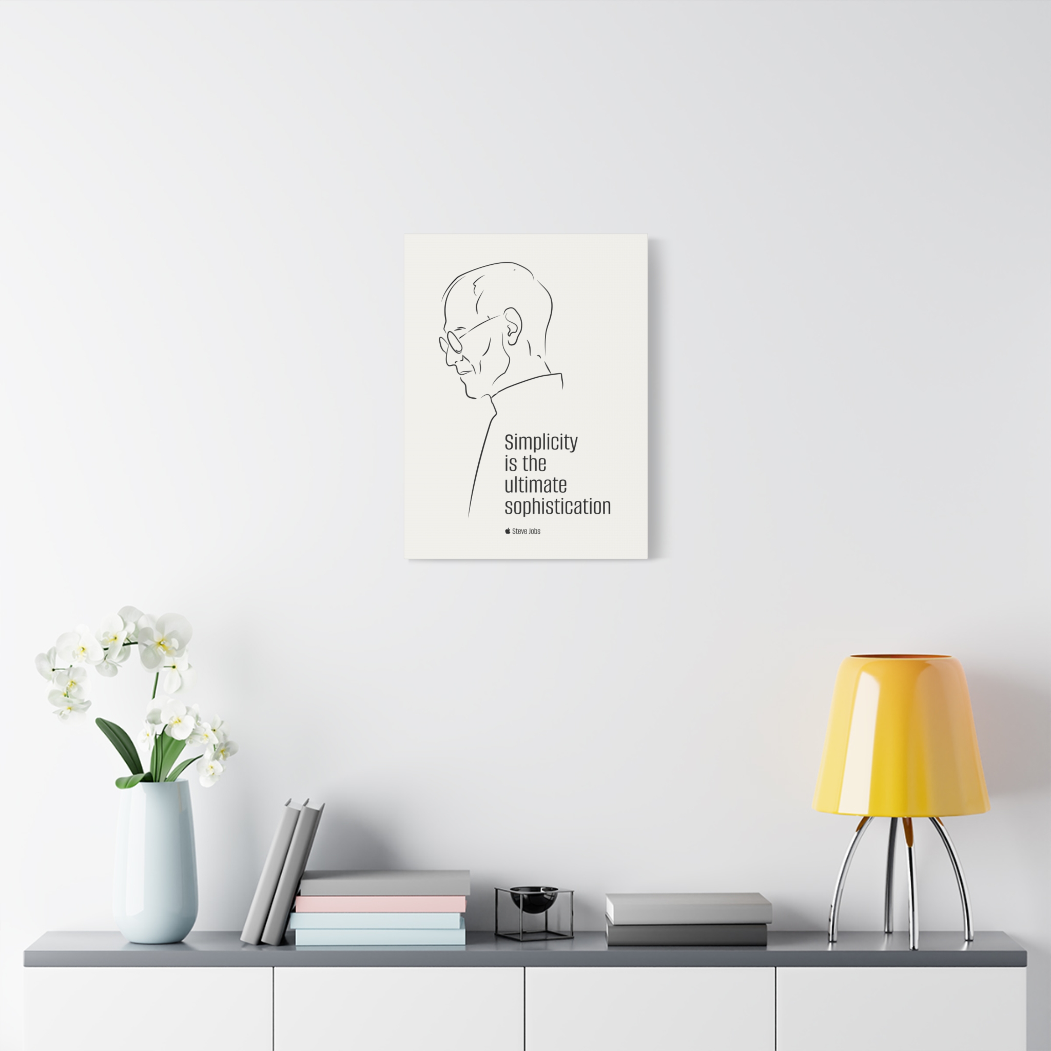 Steve Jobs Quote Canvas Print — “Simplicity is the ultimate sophistication” Matte Stretched Wall Art - Image 31