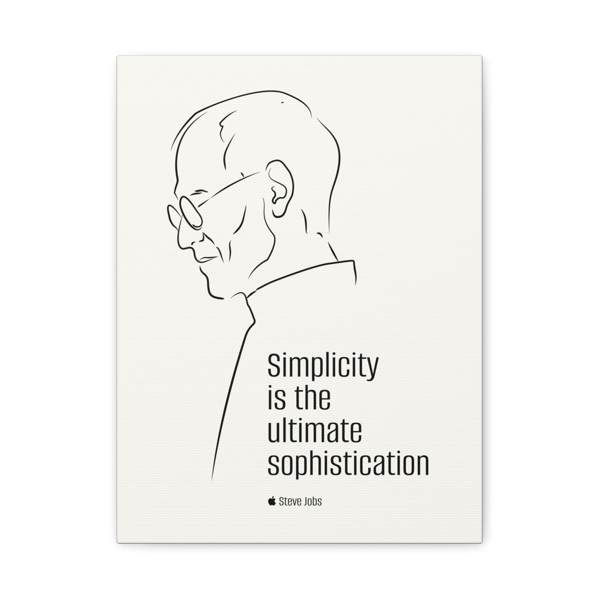Steve Jobs Quote Canvas Print — “Simplicity is the ultimate sophistication” Matte Stretched Wall Art - Image 13