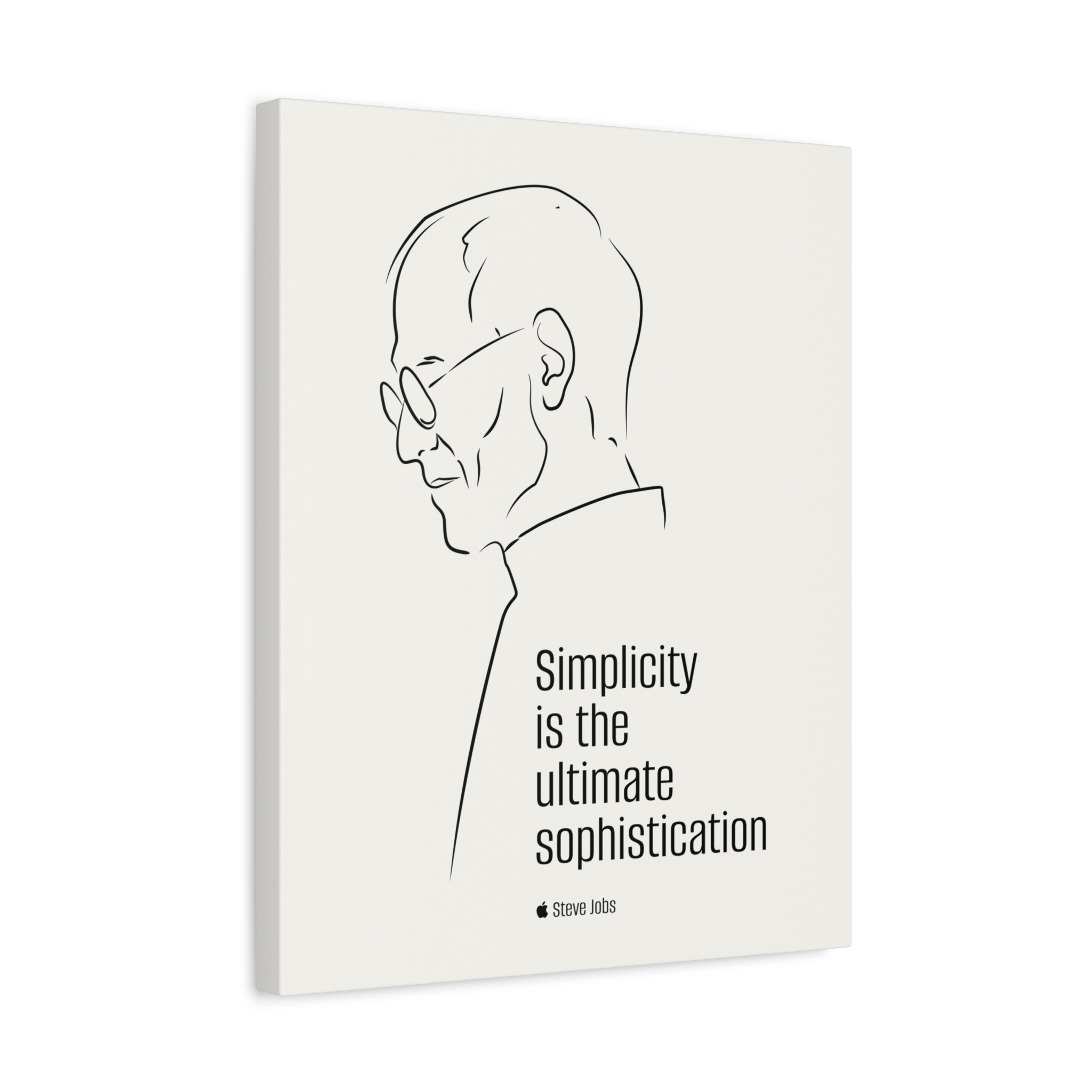 Steve Jobs Quote Canvas Print — “Simplicity is the ultimate sophistication” Matte Stretched Wall Art - Image 22