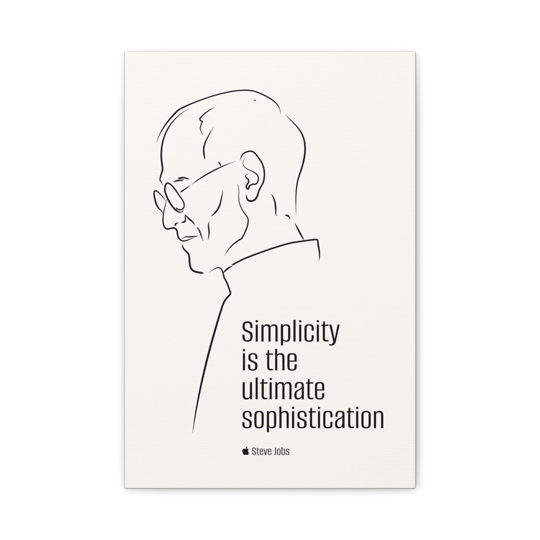 Steve Jobs Quote Canvas Print — “Simplicity is the ultimate sophistication” Matte Stretched Wall Art - Image 17