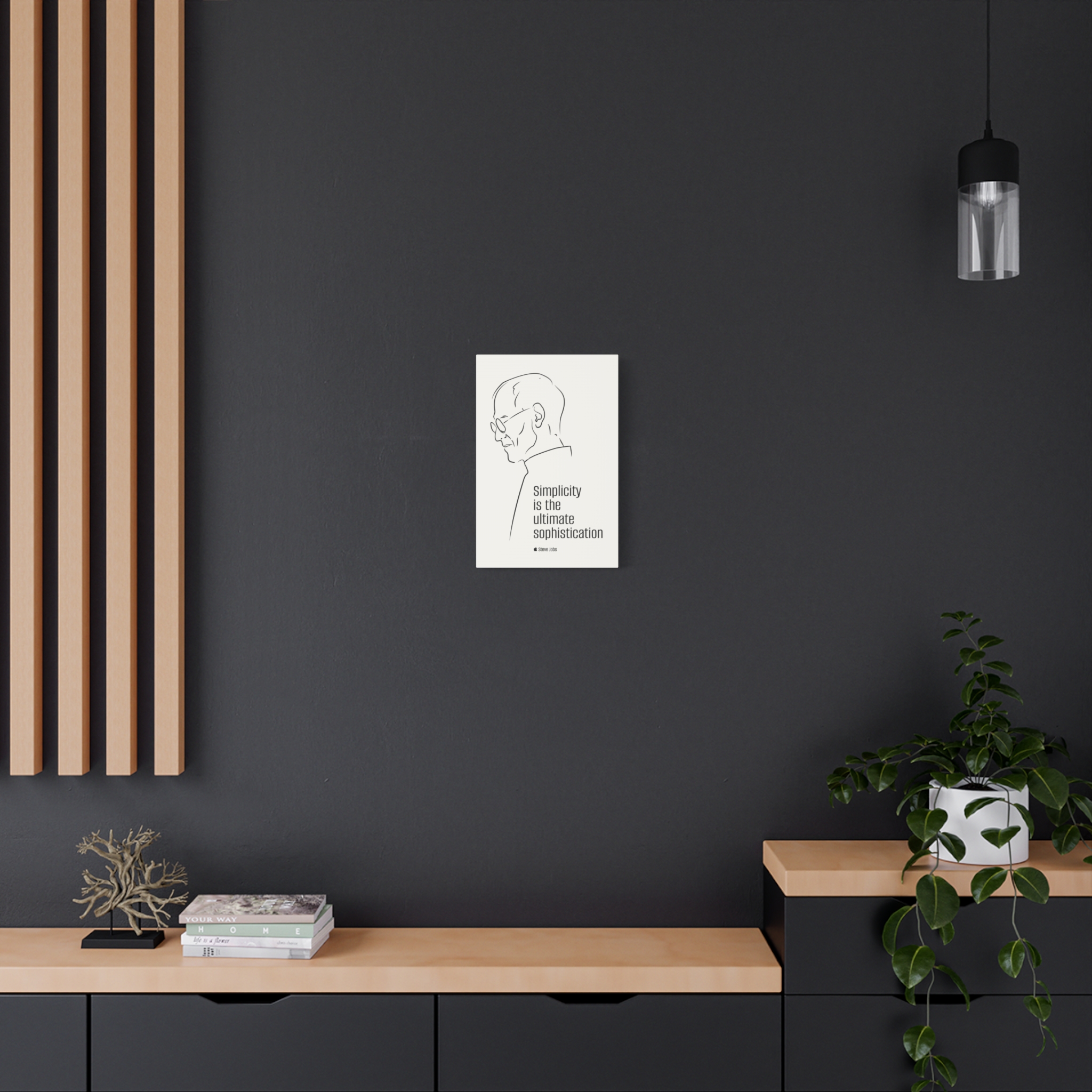 Steve Jobs Quote Canvas Print — “Simplicity is the ultimate sophistication” Matte Stretched Wall Art - Image 20