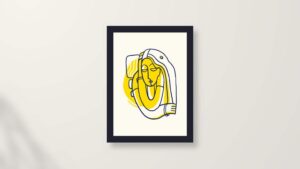 minimalist line art print