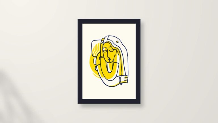 minimalist line art print