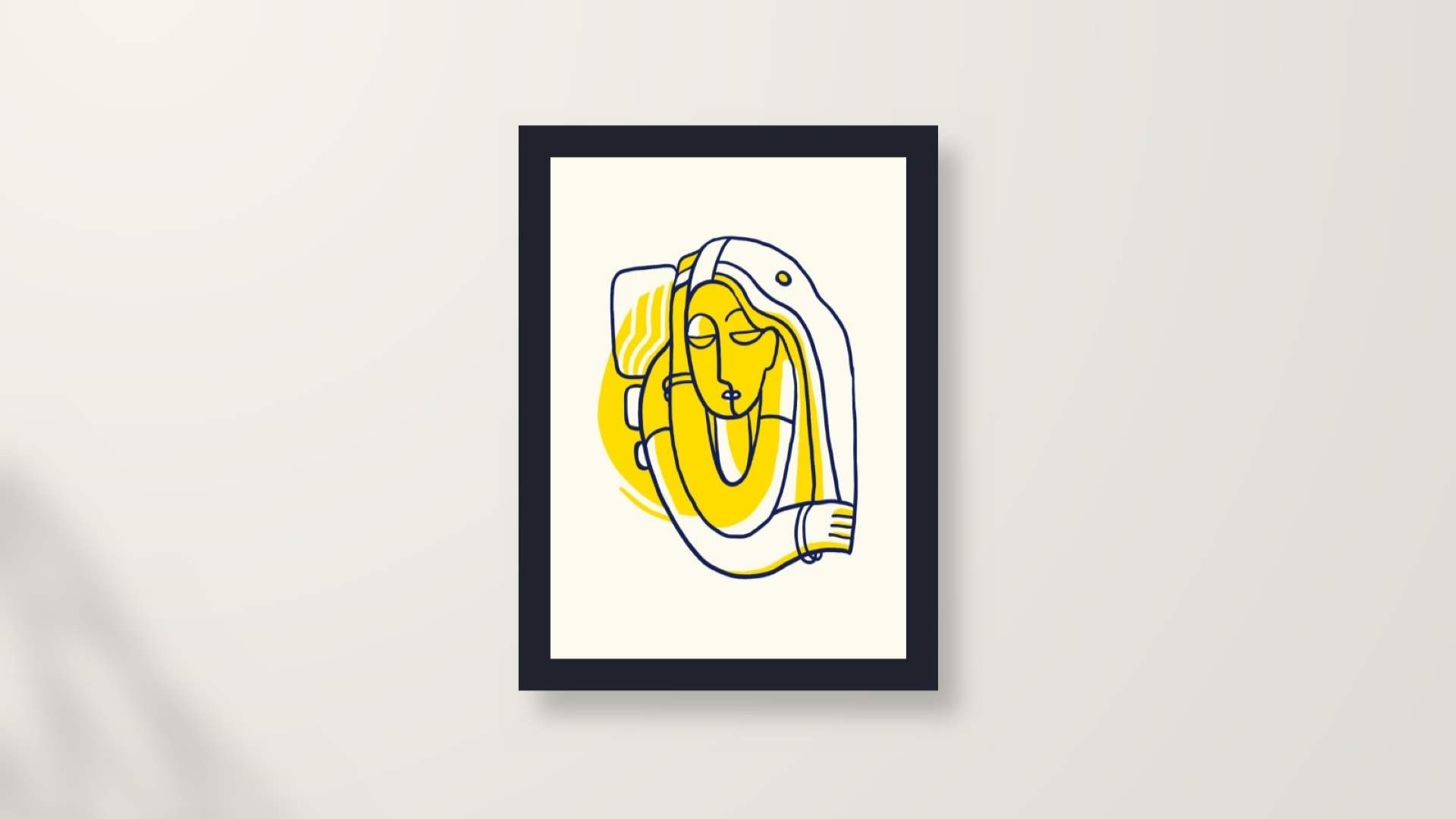 minimalist line art print